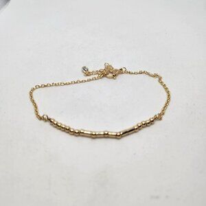Success Anklet Bracelet Morse Code Gold Tone Adjustable